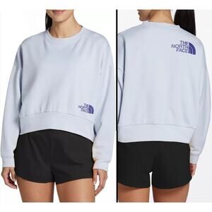 The North Face NEW Oversized Horizon Fleece Crew Sweatshirt Dusty Periwinkle XXL